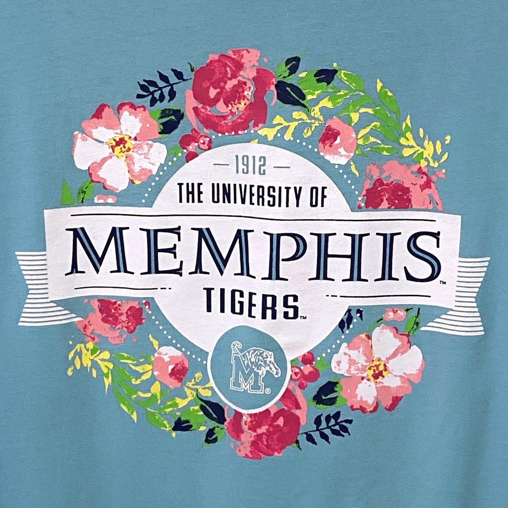 Champion University of Memphis Tigers Floral Long Sleeve Pocket Tee Sports L